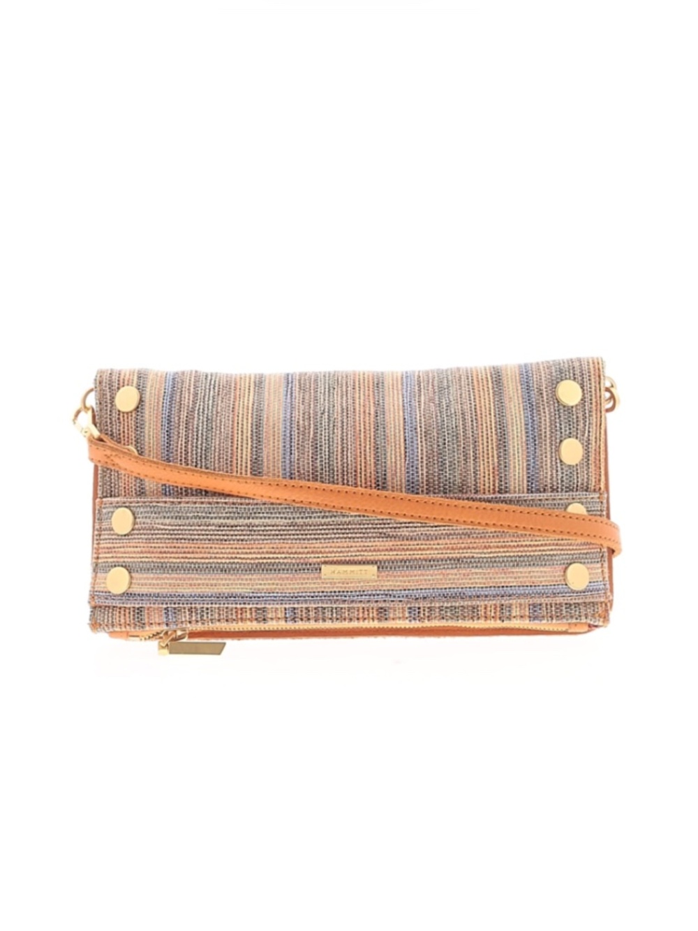 Hammitt Ryan Valley Sunset Stripe Crossbody/Clutch Multi Blue/Tan